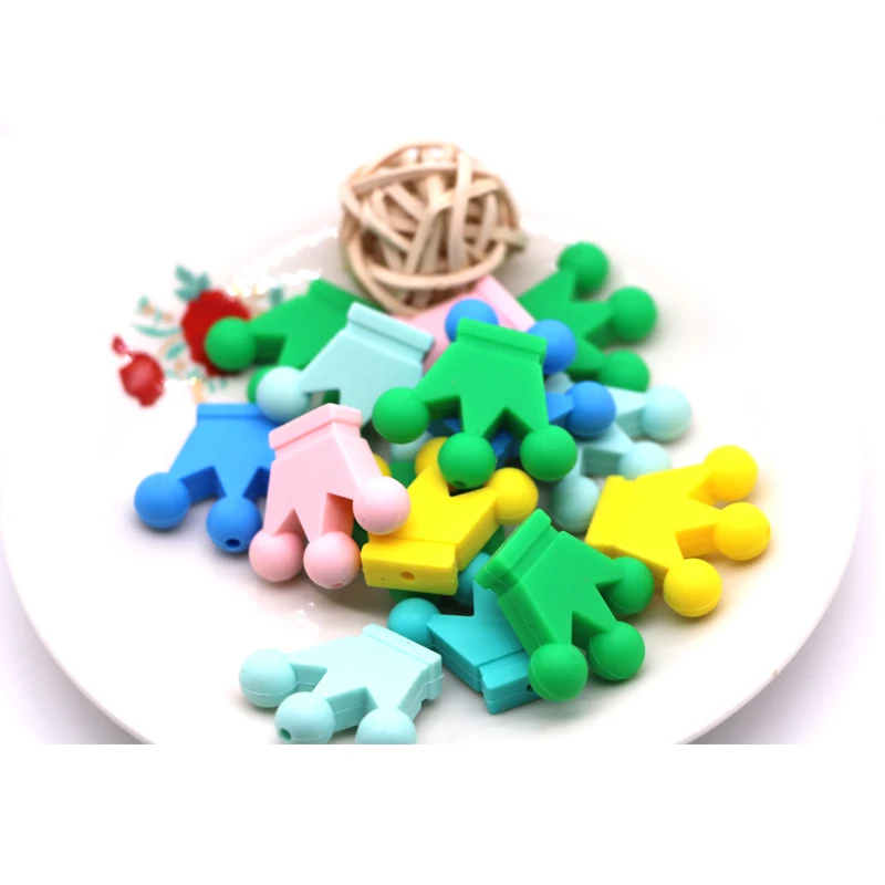 10Pcs Crown Shape Silicone BeadsTeether DIY Baby Teething Toy Chewing Jewelry Accessories BPA Free Food Grade Material Silicone
10Pcs Crown Shape Silicone BeadsTeether DIY Baby Teething Toy Chewing Jewelry Accessories BPA Free Food Grade Material Silicone