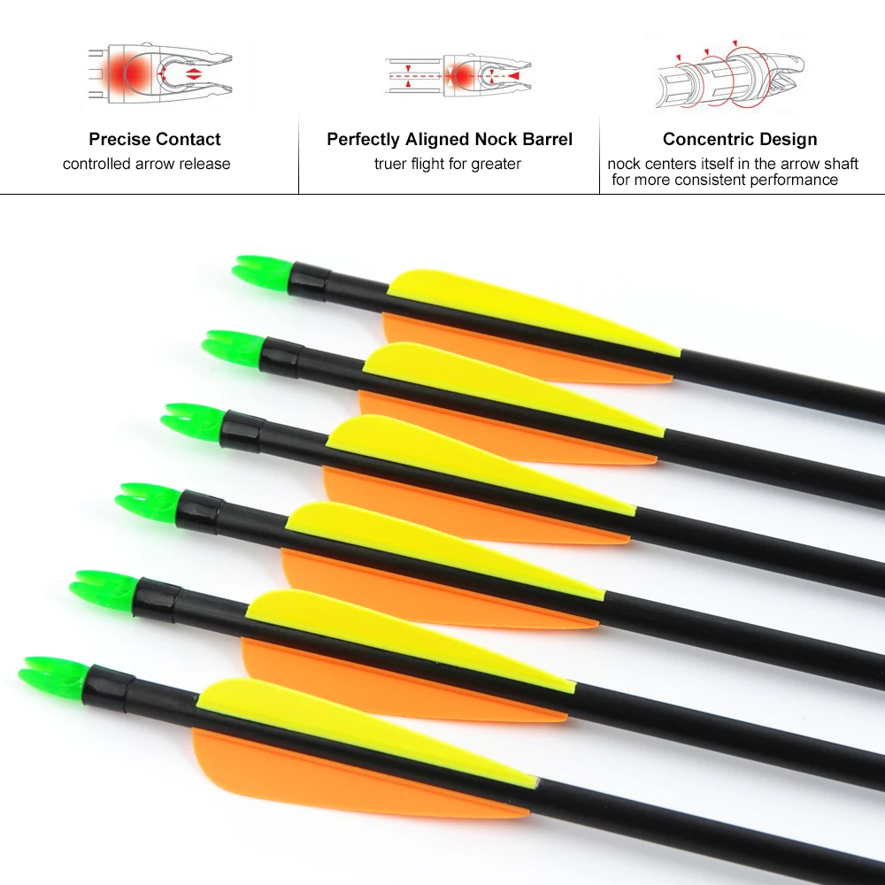 6/12/24 pcs 30 Inches A rrow Diameter 8 mm 2 Orange 1 Yellow Vanes for Compound/Recurve Bow Archery Hunting Shooting
6/12/24 pcs 30 Inches A rrow Diameter 8 mm 2 Orange 1 Yellow Vanes for Compound/Recurve Bow Archery Hunting Shooting