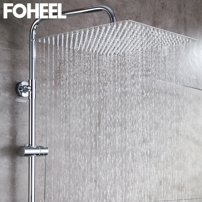 FOHEEL 8/10/12/16 inch Rainfall Shower Head Square Chrome Ceiling Rain Stainless Steel Showerhead Rainfall Shower Heads
FOHEEL 8/10/12/16 inch Rainfall Shower Head Square Chrome Ceiling Rain Stainless Steel Showerhead Rainfall Shower Heads