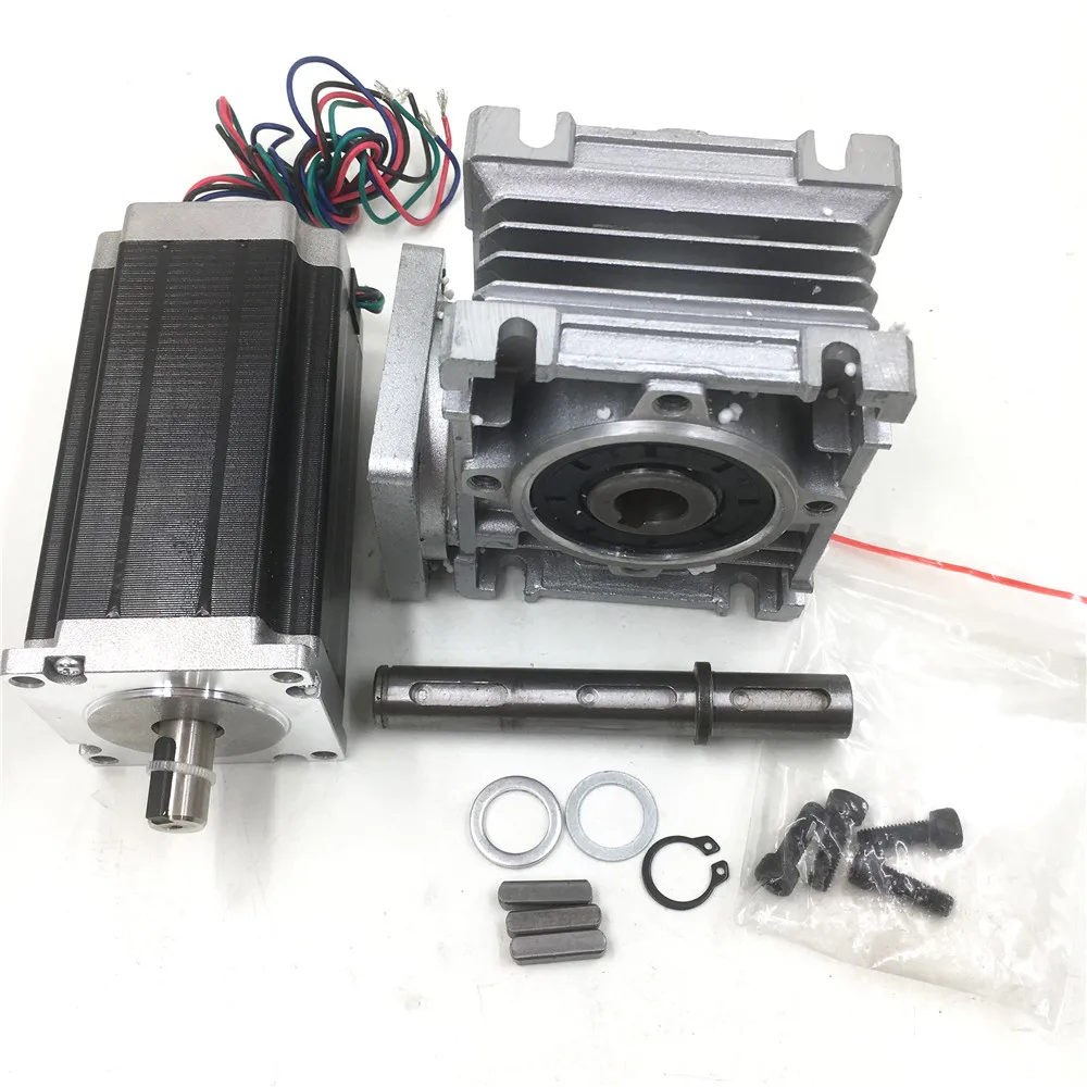Nema23 Stepper Motor L112mm 4.2A Geared Ratio 7.5:1 Worm Gearbox Speed Reducer Kit for CNC Router Machine
Nema23 Stepper Motor L112mm 4.2A Geared Ratio 7.5:1 Worm Gearbox Speed Reducer Kit for CNC Router Machine