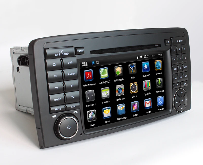 16 Гб флэш 4 ядра 1024X600 Android 5 1 автомобильный DVD-плеер для Mercedes-Benz R Class W251 с GPS