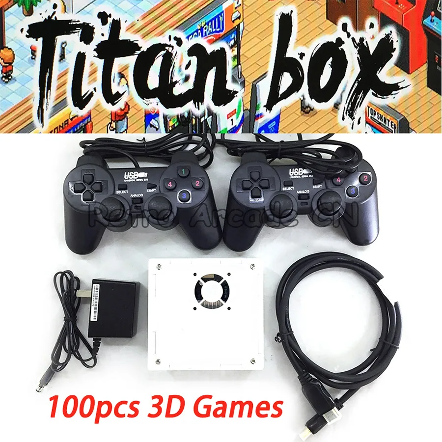 3D Titan box Super Multi Arcade Game TV Box with 2 USB joypad gamepad up to 4 players HDMI output to TV for Children
3D Titan box Super Multi Arcade Game TV Box with 2 USB joypad gamepad up to 4 players HDMI output to TV for Children