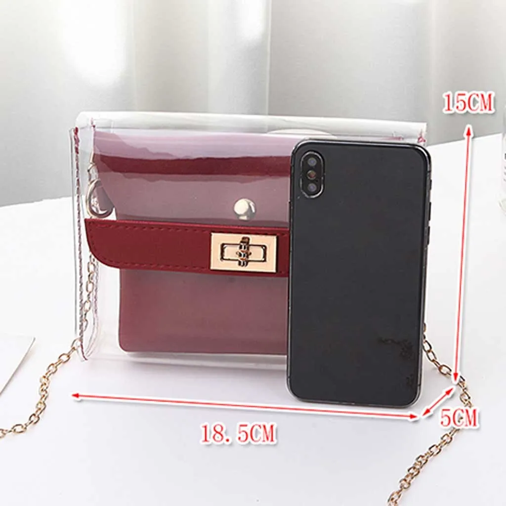 Fashion Lady Shoulder Bag Strap Jelly Package Letter Purse Mobile Phone Shoulder Bag Women Messenger Bag 2019
Fashion Lady Shoulder Bag Strap Jelly Package Letter Purse Mobile Phone Shoulder Bag Women Messenger Bag 2019