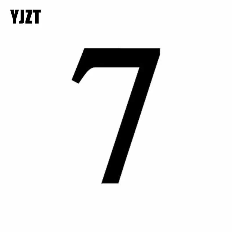 YJZT, 9 см * 14 см, модный виниловый автомобильный Стайлинг с номером 7, цвет черный/серебристый
YJZT, 9 см * 14 см, модный виниловый автомобильный Стайлинг с номером 7, цвет черный/серебристый
