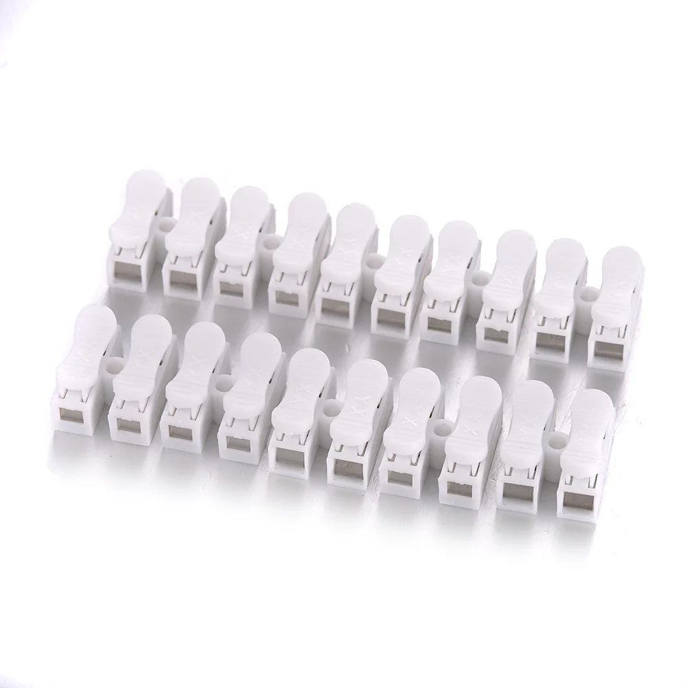 20Pcs/Lot 19.5x17x12mm 2 Pins White Electrical Cable Connectors CH2 Quick Splice Lock Wire Terminals Set Wholesale
20Pcs/Lot 19.5x17x12mm 2 Pins White Electrical Cable Connectors CH2 Quick Splice Lock Wire Terminals Set Wholesale