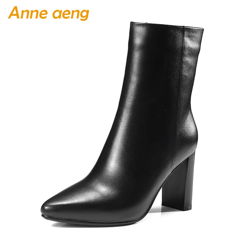 2019 New Genuine Leather Women Ankle Boots High Heels Square Toe Zip Fashion Sexy Ladies Boots Black Women Cow Leather Shoes
2019 New Genuine Leather Women Ankle Boots High Heels Square Toe Zip Fashion Sexy Ladies Boots Black Women Cow Leather Shoes