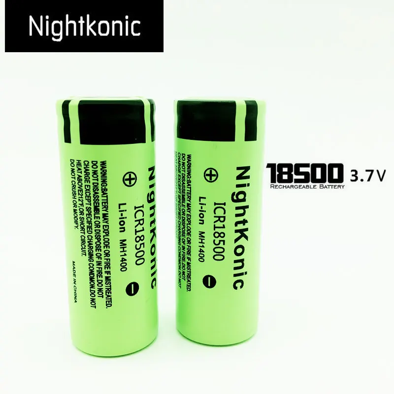 Наиболее высокое качество ICR 18500 (18490) батарея Оригинальная Nightkonic 3 7 V литий ионная