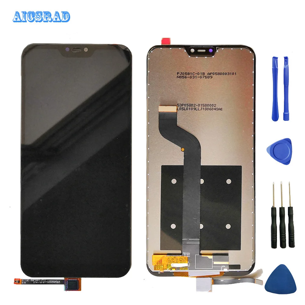 ЖК дисплей и сенсорный экран в сборе для Xiaomi mi A2 lite / redmi 6 pro AICSRAD 5 84 инструменты