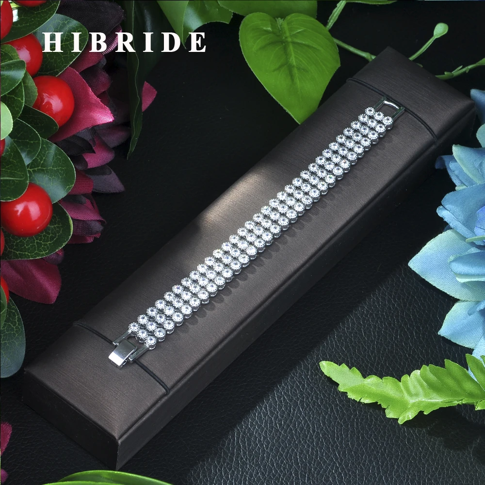 Свадебный браслет HIBRIDE с цирконом в римском стиле для невесты ювелирные изделия