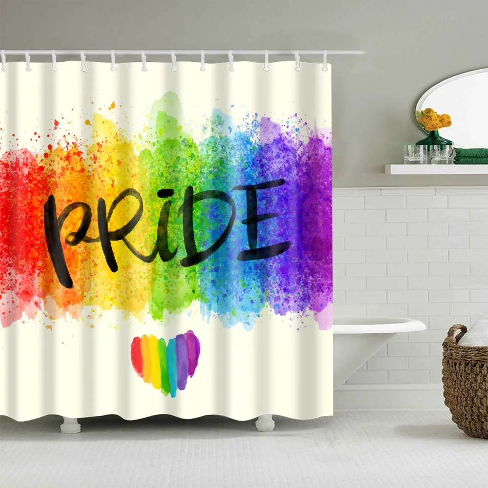 Painting Rainbow Heart Shower Curtain Kids Cortinas de ducha Funny Japanese Shower Curtain Waterproof
Painting Rainbow Heart Shower Curtain Kids Cortinas de ducha Funny Japanese Shower Curtain Waterproof