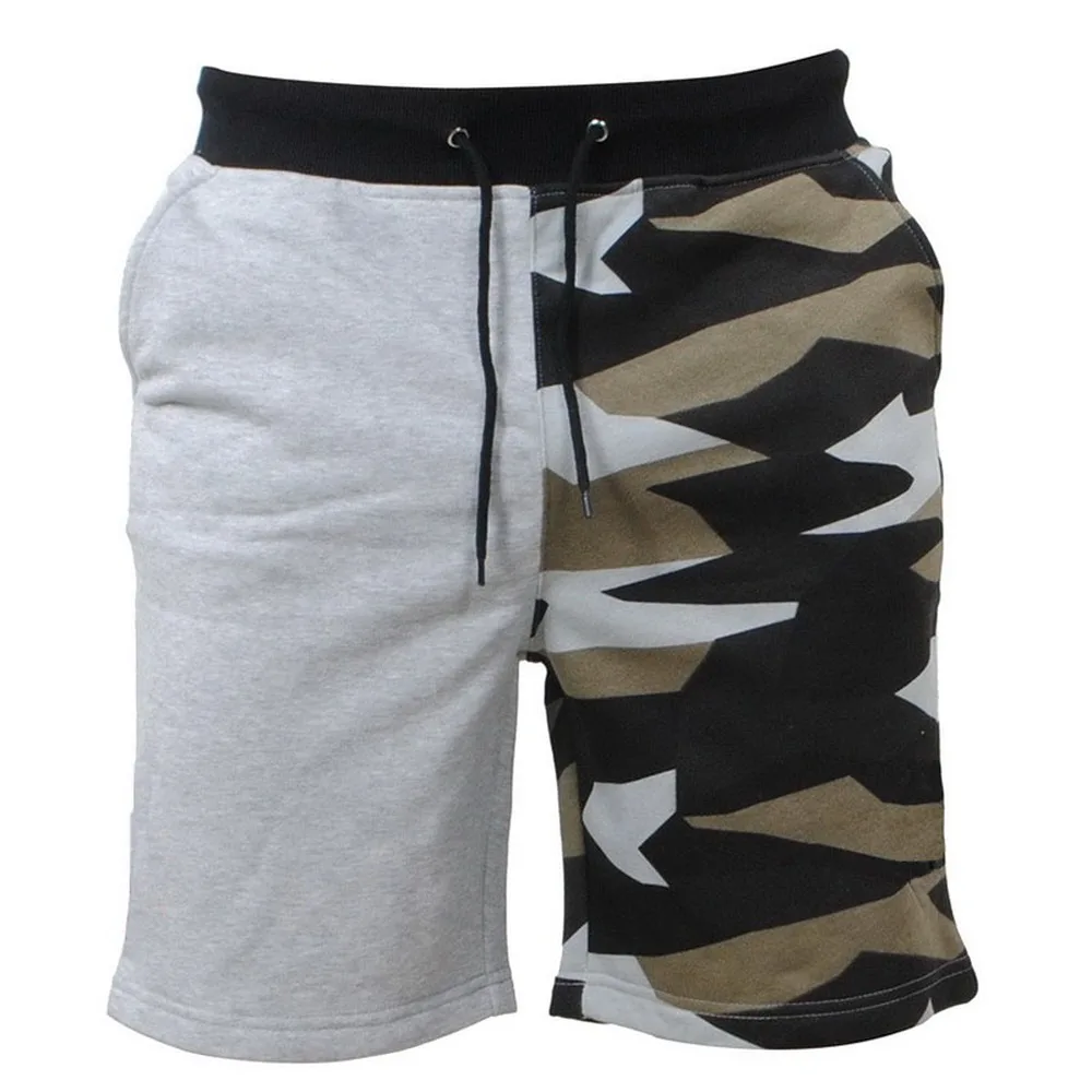Zogaa 2018 New Mens Fashion Casual Shorts Spliced Camouflage Sports Wear Mid Length Elastic Waist Fitness Men | Мужская одежда