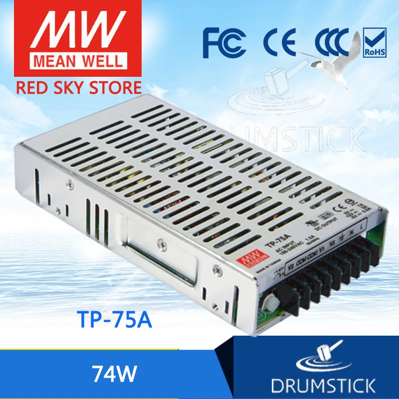 MEAN WELL TP-75A meanwell TP-75 74W Triple Output with PFC Function Power Supply
MEAN WELL TP-75A meanwell TP-75 74W Triple Output with PFC Function Power Supply