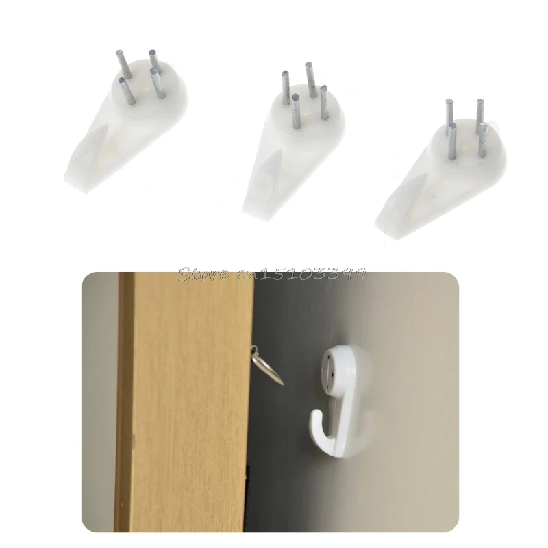 50 шт. пластиковые Невидимые крючки для фоторамки|picture wall hangers|picture frame hangerphoto hanger |