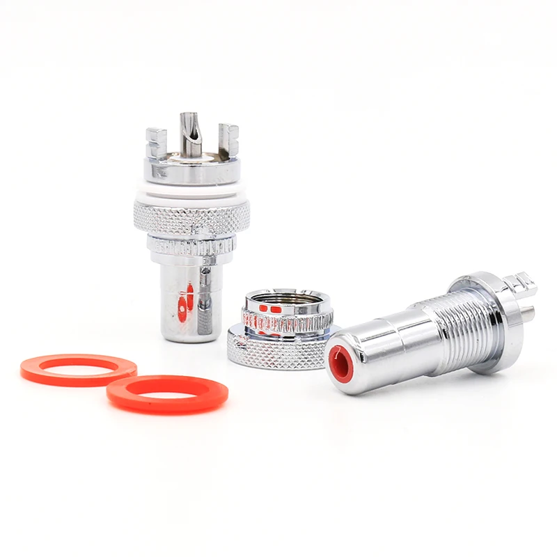 4pcs/Lot Panel Mount Rhodium Plated RCA Female Plug Jack Audio Socket Amplifier Chassis Phono Connector
4pcs/Lot Panel Mount Rhodium Plated RCA Female Plug Jack Audio Socket Amplifier Chassis Phono Connector
