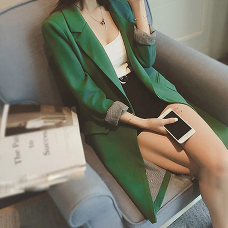 U-SWEAR Women's Blazer Office Lady Cardigan Long Sleeve Solid XXXL Women Blazers 2020 Spring Autumn Jacket
U-SWEAR Women's Blazer Office Lady Cardigan Long Sleeve Solid XXXL Women Blazers 2020 Spring Autumn Jacket