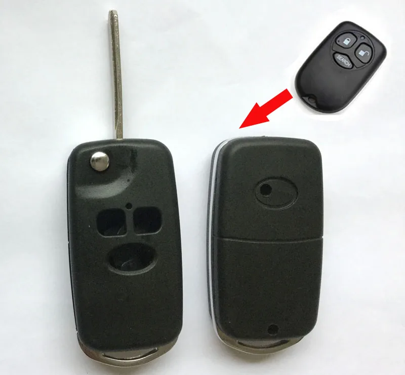 3 Buttons Replacement Modified Flip Folding Remote Key Case Shell For Toyota Corolla Vios With Uncut Key Blade Fob Key Cover
3 Buttons Replacement Modified Flip Folding Remote Key Case Shell For Toyota Corolla Vios With Uncut Key Blade Fob Key Cover