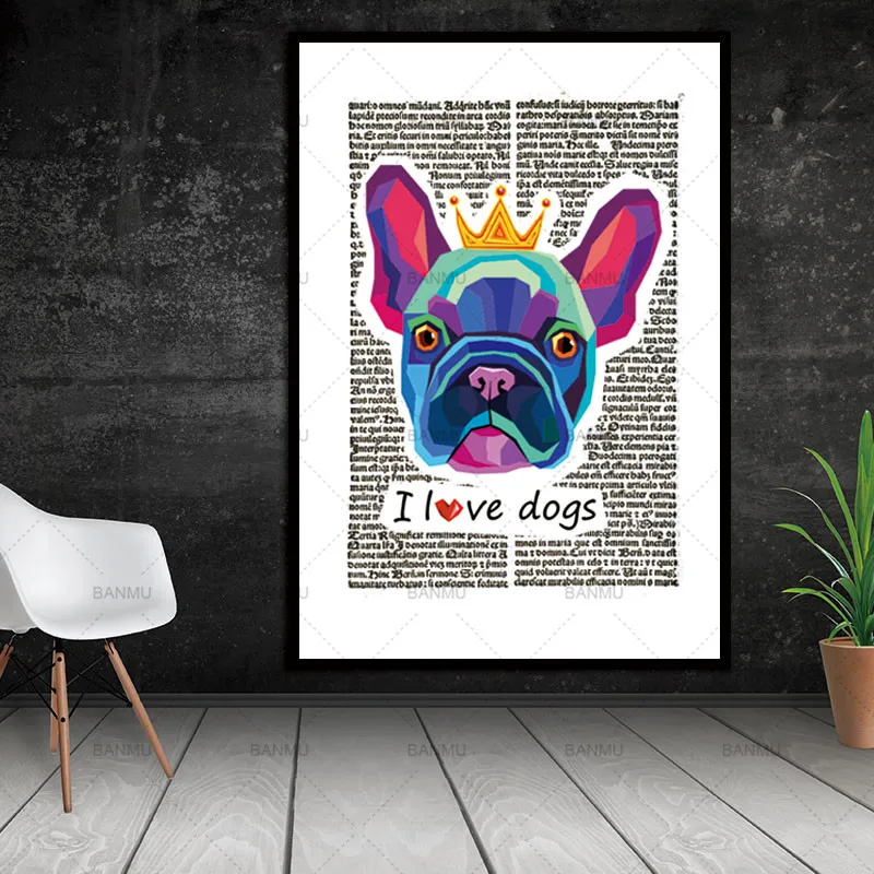 Modern Minimalist Wall Art Picture Cartoon Animal Dog Poster Print Painting on Canvas for Modern Home Kids Room Decor
Modern Minimalist Wall Art Picture Cartoon Animal Dog Poster Print Painting on Canvas for Modern Home Kids Room Decor
