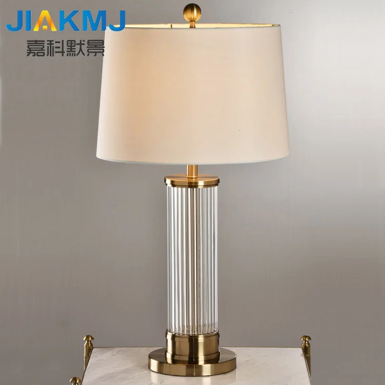 American post-modern bronze iron crystal glass rod lamp creative bedroom living room soft pack
American post-modern bronze iron crystal glass rod lamp creative bedroom living room soft pack