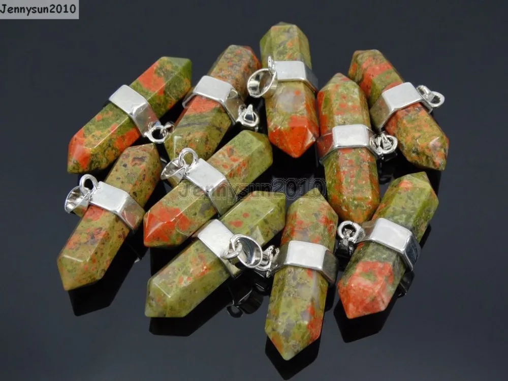 Natural Unakite Gems Stones Horizontal Hexagonal Pointed Reiki Chakra Pendant Beads Necklace Jewelry 10Pcs/Pack
Natural Unakite Gems Stones Horizontal Hexagonal Pointed Reiki Chakra Pendant Beads Necklace Jewelry 10Pcs/Pack