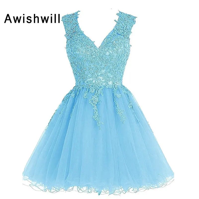 Cheap Homecoming Dresses for Juniors 2020 V-neck Open Back Lace Tulle Short Graduation Dress Party Gowns
Cheap Homecoming Dresses for Juniors 2020 V-neck Open Back Lace Tulle Short Graduation Dress Party Gowns