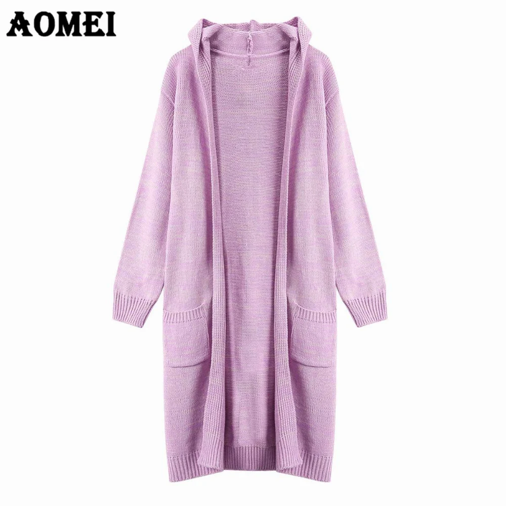 Women Long Cardigans Oversized Sweater Thick Winter Knitwear Long Sleeve Outerwear Coat Casual Gray Purple 2021 New Spring Cape
Women Long Cardigans Oversized Sweater Thick Winter Knitwear Long Sleeve Outerwear Coat Casual Gray Purple 2021 New Spring Cape