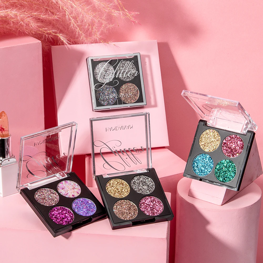 New 4 Colors Glitter Eyeshadow Shimmer Palette Long Lasting Diamond eye shadow Waterproof Mineral Powder Eye Shadow Makeup
New 4 Colors Glitter Eyeshadow Shimmer Palette Long Lasting Diamond eye shadow Waterproof Mineral Powder Eye Shadow Makeup