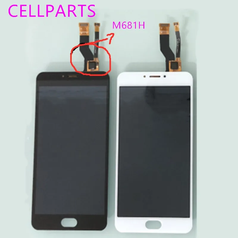 Запасные части для 5 дюймов ЖК дисплей с сенсорным экраном MeiZU M3 NOTE L681H M681H M681M M681Q