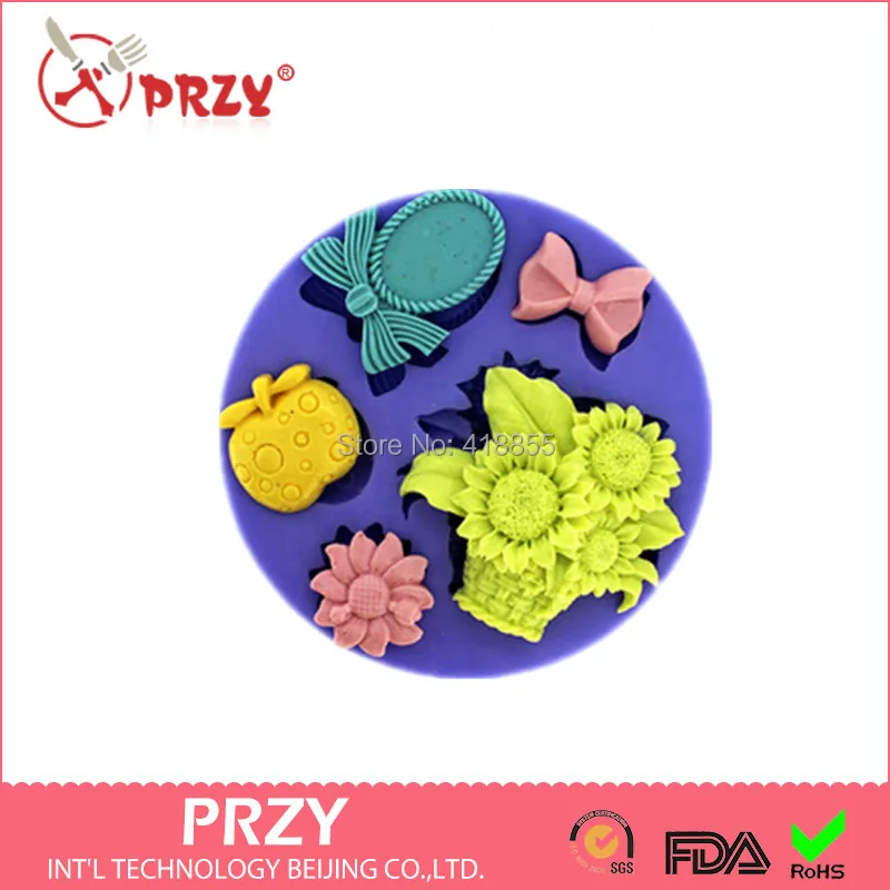 Valentine's Day Flower/applebow/ Mirror Shaped Fondant Mold Cake Decoration Mold Silicone Mold Chocolate Silicon Moulds PRZY
Valentine's Day Flower/applebow/ Mirror Shaped Fondant Mold Cake Decoration Mold Silicone Mold Chocolate Silicon Moulds PRZY