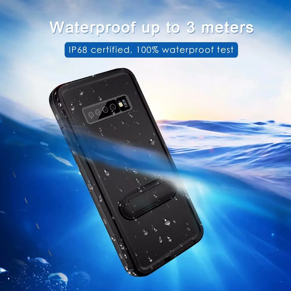 IP68 Waterproof phone Cases For Samsung Galaxy S10 Diving Swimming Shockproof Full Protection Back Cover For S10 Plus Armor
IP68 Waterproof phone Cases For Samsung Galaxy S10 Diving Swimming Shockproof Full Protection Back Cover For S10 Plus Armor