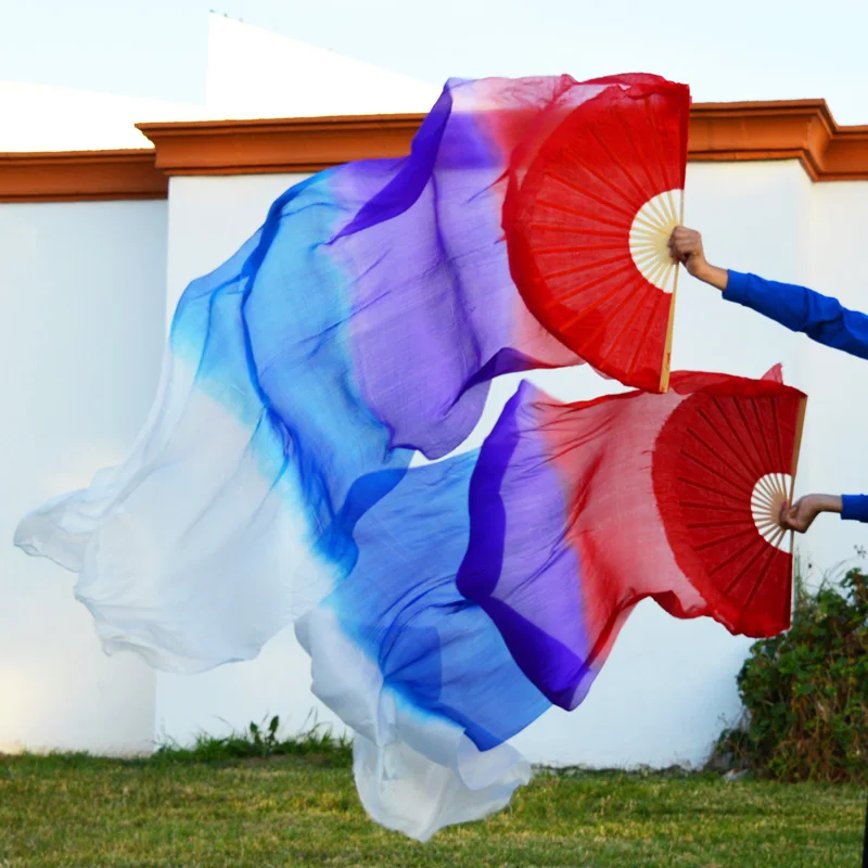 2016 High selling 100% Real Silk Veils 1 Pair handmade women Quality Silk Belly Dance Fan Dance red purple blue white 180*90 cm
2016 High selling 100% Real Silk Veils 1 Pair handmade women Quality Silk Belly Dance Fan Dance red purple blue white 180*90 cm