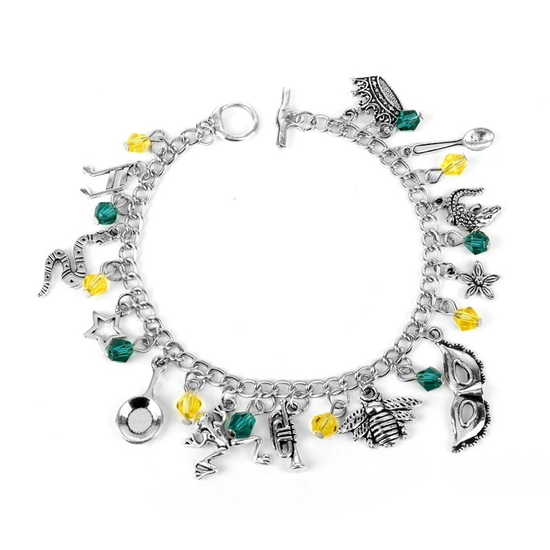 Anime Frog Prince Bracelet Crown Animal frog Bee Magic Mask Pan Music Note Wristband Accessories Bracelets for Women
Anime Frog Prince Bracelet Crown Animal frog Bee Magic Mask Pan Music Note Wristband Accessories Bracelets for Women
