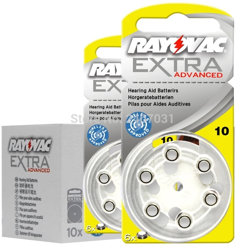 60 PCS Rayovac Extra Performance Hearing Aid Batteries. Zinc Air 10/A10/PR70 Battery for BTE/RIC sound amplifier Hearing aids
60 PCS Rayovac Extra Performance Hearing Aid Batteries. Zinc Air 10/A10/PR70 Battery for BTE/RIC sound amplifier Hearing aids