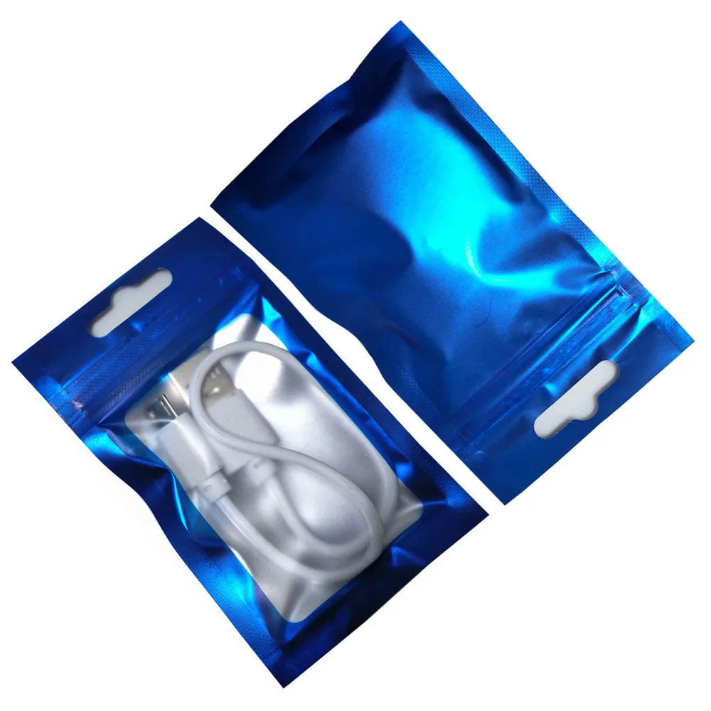 200Pcs Matte Clear Blue Aluminum Foil Zip Lock Package Bag with Hang Hole Crafts Electronics Snack Mylar Zipper Packing Pouches
200Pcs Matte Clear Blue Aluminum Foil Zip Lock Package Bag with Hang Hole Crafts Electronics Snack Mylar Zipper Packing Pouches