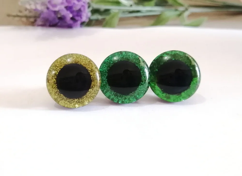 60set/lot 16mm/20mm/24mm plastic round clear safety toy eyes + green series glitter Nonwovens + white washer --size&color option
60set/lot 16mm/20mm/24mm plastic round clear safety toy eyes + green series glitter Nonwovens + white washer --size&color option
