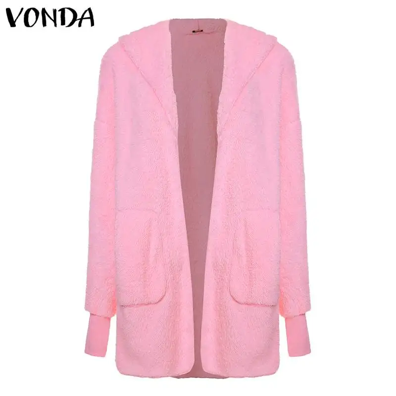 Faux Fur Hooded Jackets Women Warm Coats 2021 VONDA Outwear Cardigans Winter Warm Coat Solid Color Streetwear
Faux Fur Hooded Jackets Women Warm Coats 2021 VONDA Outwear Cardigans Winter Warm Coat Solid Color Streetwear