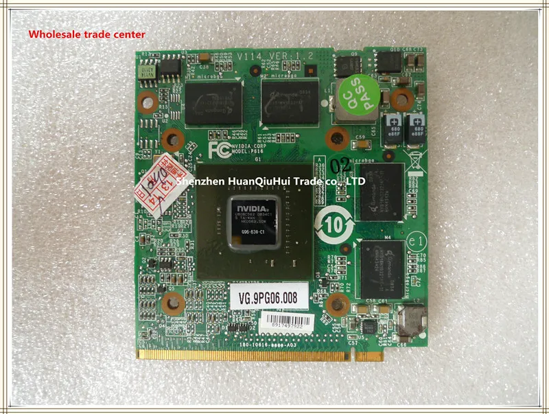Оригинальный 9600 м GT G96 630 C1 MXMII DDR2 512MB видеографические карты для Acer 6935G 8930G 5930G 6930G