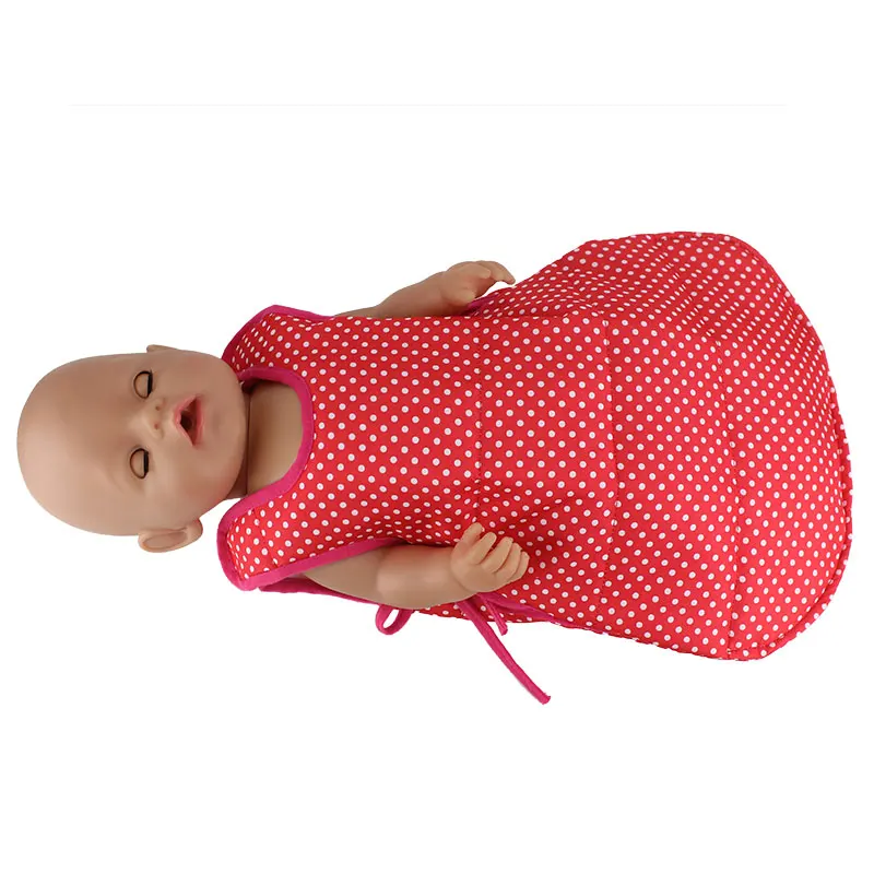 

4Color Sleeping Bag Doll clothes Wear fit 43cm/17inch Baby Doll, Children best Birthday Gift(only sell bag)