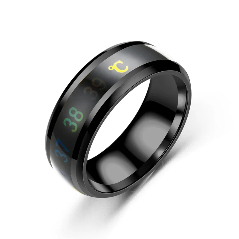 Fashion Intelligent Thermometer Ring Temperature Measuring Simple Creative Stainless Steel Couple Wedding Rings Jewelry
Fashion Intelligent Thermometer Ring Temperature Measuring Simple Creative Stainless Steel Couple Wedding Rings Jewelry