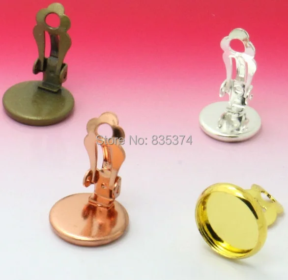 200pcs French Ear Clip with 10mm Cabochon Cameo Setting Blank base, Silver/Rose Gold/Antique Bronze/DIY Earring findings
200pcs French Ear Clip with 10mm Cabochon Cameo Setting Blank base, Silver/Rose Gold/Antique Bronze/DIY Earring findings