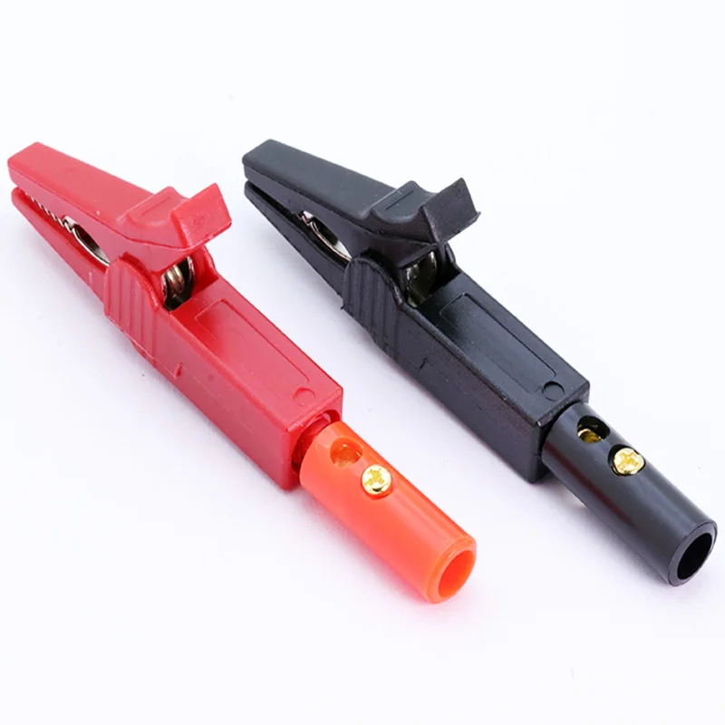 200pcs/100 Sets 100pcs 55MM HV Alligator Clip with 100pcs 4MM Banana Plug Multimeter Pen Cable Test Probes Clamp Crocodile Clip
200pcs/100 Sets 100pcs 55MM HV Alligator Clip with 100pcs 4MM Banana Plug Multimeter Pen Cable Test Probes Clamp Crocodile Clip