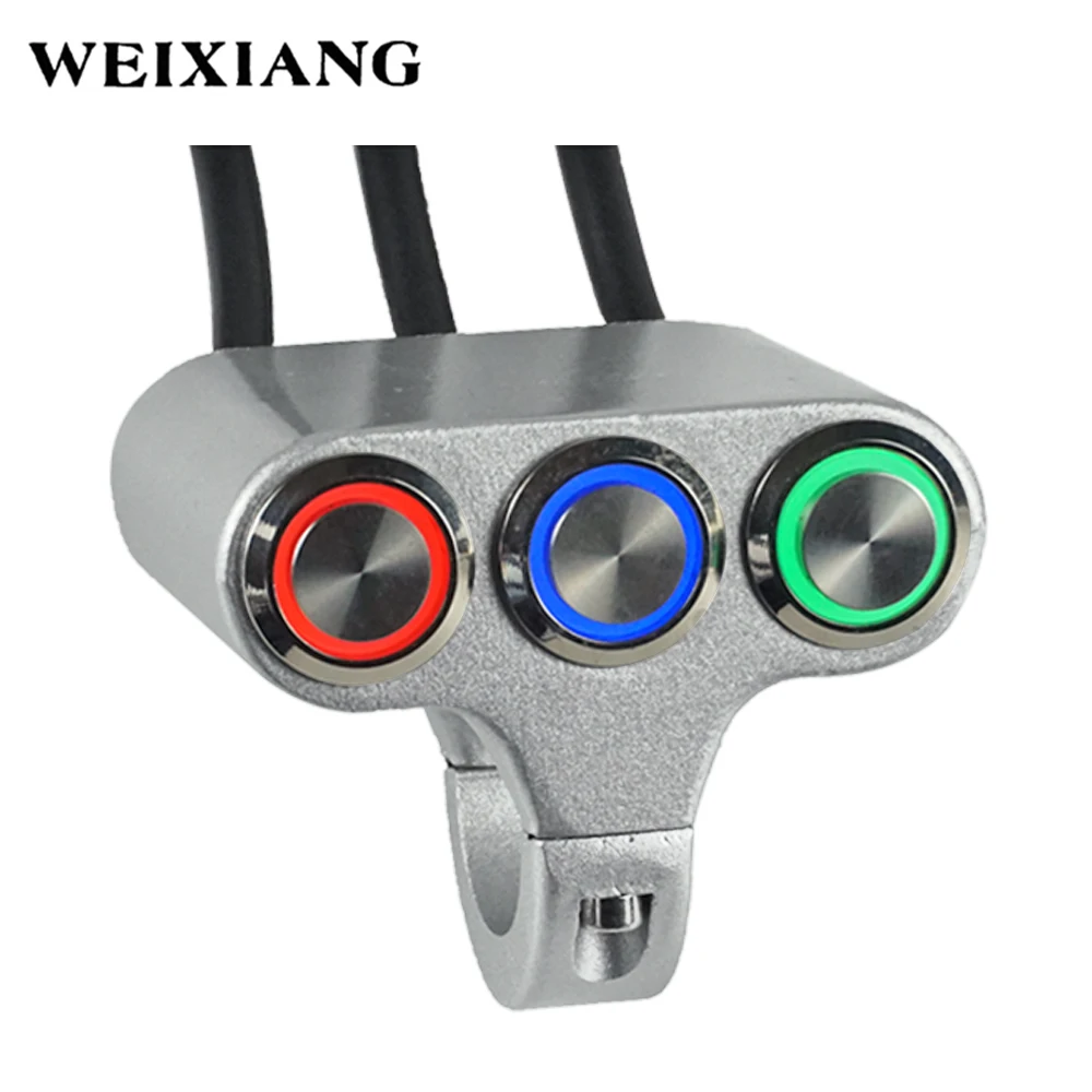 22mm Motorcycle Switches Handlebar Mount Switch For Headlight Fog Light ON OFF High Low Beam Aluminum Alloy With Indicator Light
22mm Motorcycle Switches Handlebar Mount Switch For Headlight Fog Light ON OFF High Low Beam Aluminum Alloy With Indicator Light