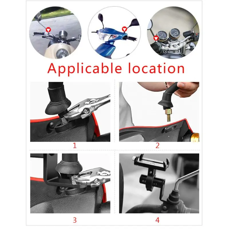 New 1 Pc Motorcycle Accessories Rearview Mirror Mount Extender Bracket Holder Clamp Bar Phone Holder Levers Multiple Function
New 1 Pc Motorcycle Accessories Rearview Mirror Mount Extender Bracket Holder Clamp Bar Phone Holder Levers Multiple Function