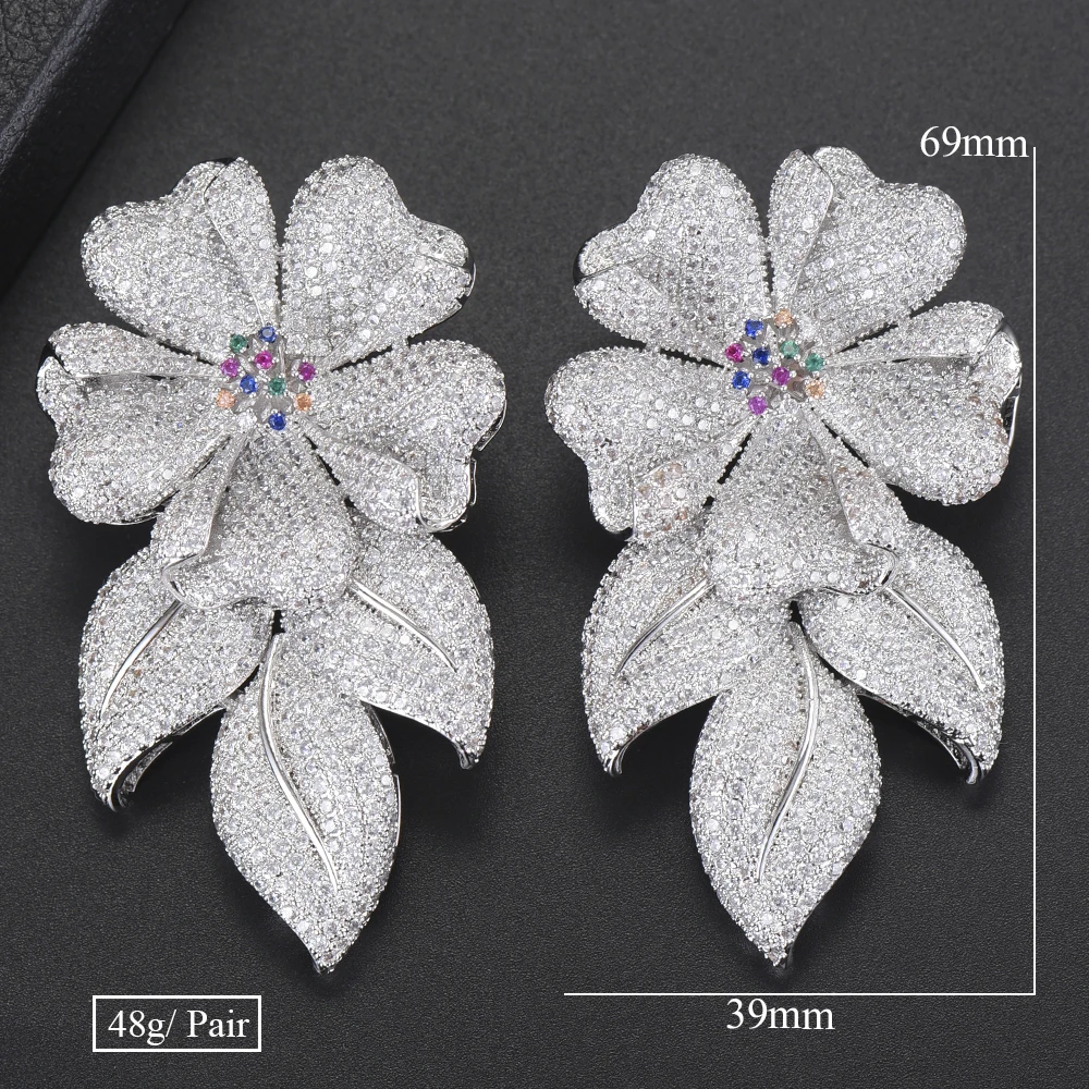 missvikki Brand Luxury Blooming Flower Earrings for Bridal Noble Wedding Engagement Jewelry womens Cubic Zirconia Accessaries
missvikki Brand Luxury Blooming Flower Earrings for Bridal Noble Wedding Engagement Jewelry womens Cubic Zirconia Accessaries