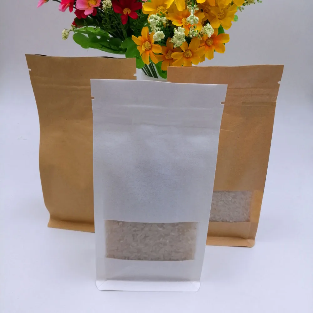 20pcs Stand Up Brown Kraft Paper Gift Bags Party Wedding Packaging Bag Nuts Food Cookie Storage Reclosable Ziplock Packing Bags
20pcs Stand Up Brown Kraft Paper Gift Bags Party Wedding Packaging Bag Nuts Food Cookie Storage Reclosable Ziplock Packing Bags