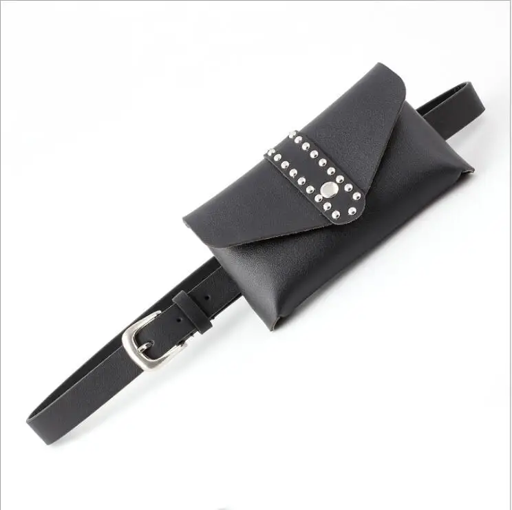 2018 New Ladies Punk Rivets Belt Bag Leather Waistband Womens Black Red Brown Leather Waist Belts with Bag for Women Cinto Mujer
2018 New Ladies Punk Rivets Belt Bag Leather Waistband Womens Black Red Brown Leather Waist Belts with Bag for Women Cinto Mujer