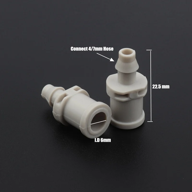 300pcs White I.D 6mm To 4/7mm Garden Hose Barbed Connectors Gardening Greenhouse Hanging Sprinkling Irrigation System Fittings
300pcs White I.D 6mm To 4/7mm Garden Hose Barbed Connectors Gardening Greenhouse Hanging Sprinkling Irrigation System Fittings