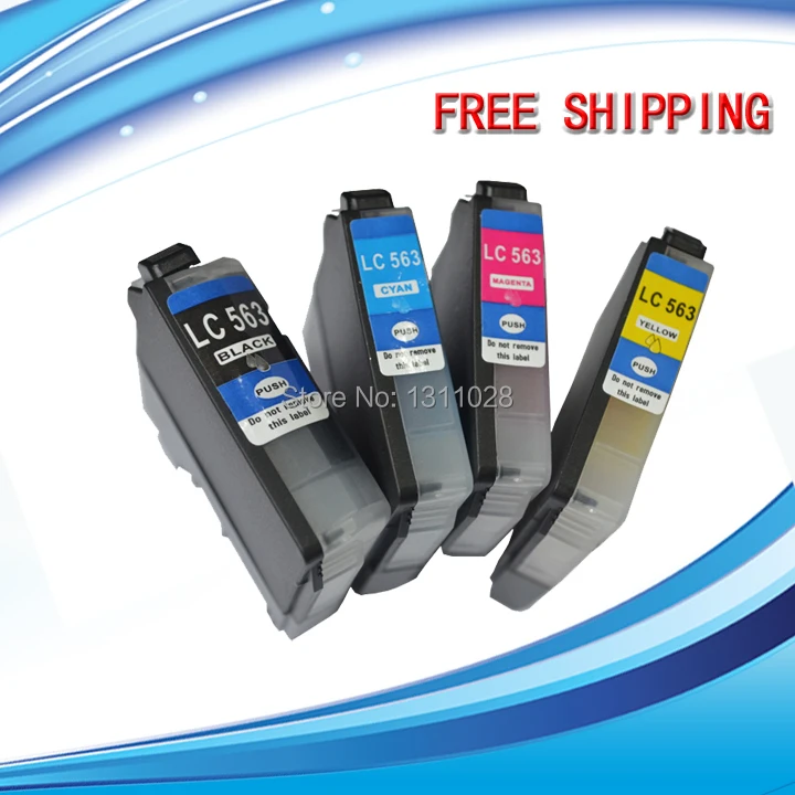 INK WAY 6 PCS LC563 BK LC563 C LC563 M LC563 Y compatible printer ink cartridges WITH CHIP for MFC-J2310 MFC-J2510
INK WAY 6 PCS LC563 BK LC563 C LC563 M LC563 Y compatible printer ink cartridges WITH CHIP for MFC-J2310 MFC-J2510
