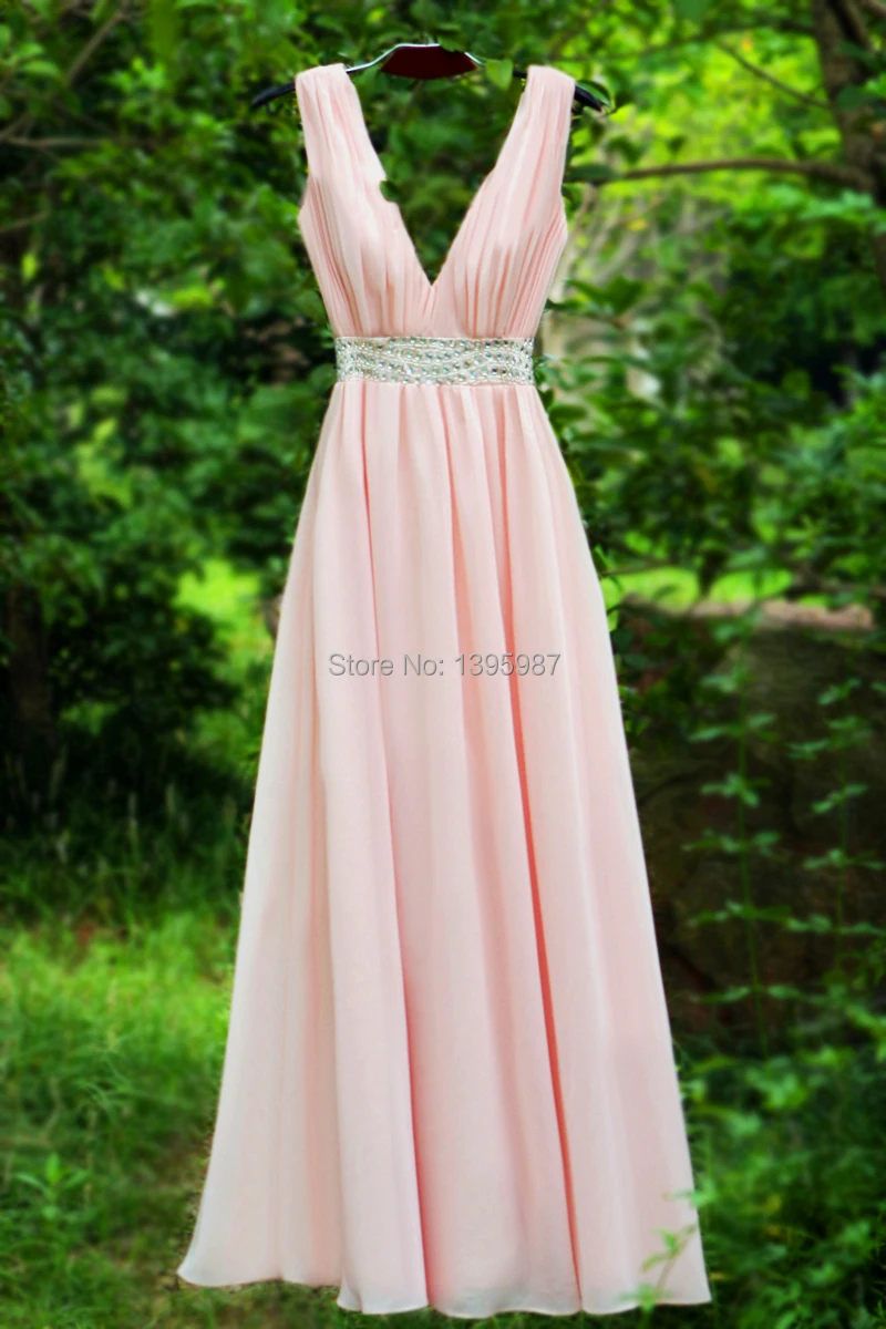 V-Neck Chiffon Evening dresses Beads sash Backless Sleeveless Evening Gowns Floor-Length Formal dress 2104 New Feeling ZAHY SZJ9
V-Neck Chiffon Evening dresses Beads sash Backless Sleeveless Evening Gowns Floor-Length Formal dress 2104 New Feeling ZAHY SZJ9