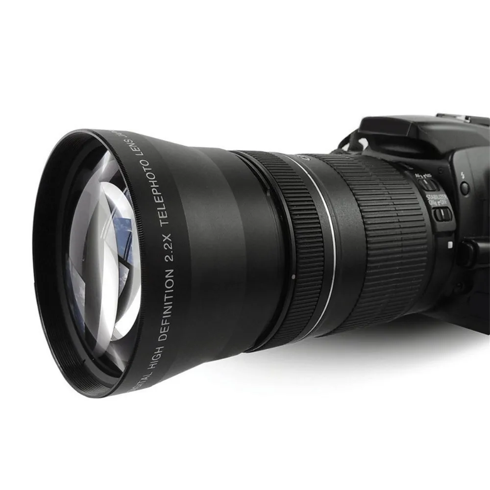 67 мм 2.2x Профессиональный телеобъектив высокой четкости для Canon Nikon sony DSLR |