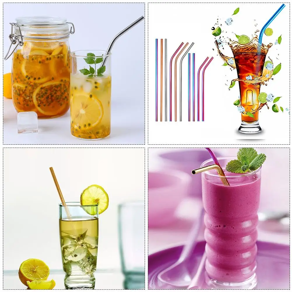 12PCS/Lot Reusable Straw Durable Stainless Steel Colorful Straws with Curved Straw Brush Cloth Bag Kit
12PCS/Lot Reusable Straw Durable Stainless Steel Colorful Straws with Curved Straw Brush Cloth Bag Kit